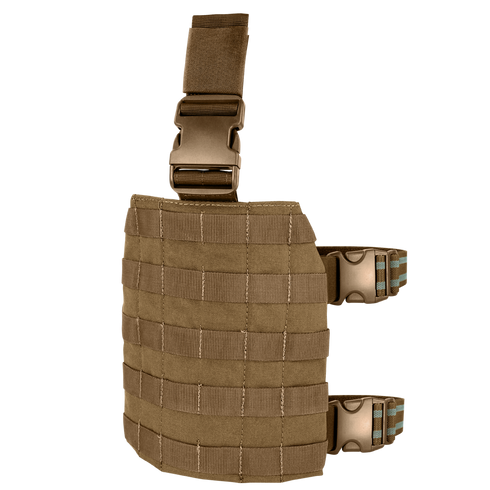 The Condor Drop Leg Platform features adjustable straps and secure buckle closures for reliable attachment to gear, making it ideal for EDC or first responders. Perfect for tactical use with MOLLE compatibility.