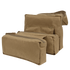 Three Condor Fold-Out Medical Bags in tan canvas of varying sizes are displayed together, showing their front sides and zippers.