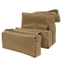 Three Condor Fold-Out Medical Bags in tan canvas of varying sizes are displayed together, showing their front sides and zippers.