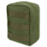 The Condor EMT Pouch in Olive Drab features a zippered closure and horizontal webbing straps on the front, making it easy to attach to gear or backpacks.