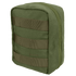 The Condor EMT Pouch in Olive Drab features a zippered closure and horizontal webbing straps on the front, making it easy to attach to gear or backpacks.
