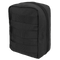 The Condor EMT Pouch is a black utility pouch with zipper closure and horizontal webbing straps, ideal for bushcraft adventures or organizing your gear at the range.