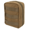 The Condor EMT Pouch is a small, rectangular tan pouch with MOLLE webbing on the front and top-side zipper closure—perfect for carrying EDC or bushcraft essentials.