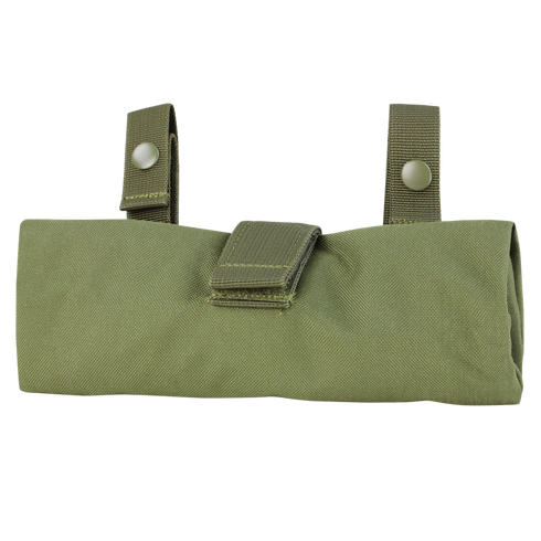 The Condor 3-Fold Mag Recovery Pouch - Scorpion OCP is a compact, foldable pouch with snap-button straps and a Velcro closure, designed for military or first responder use.