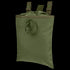 The Condor 3-Fold Mag Recovery Pouch in Olive Drab features snap-fastened straps, a drawstring closure, and an extra cord on the front for secure and convenient storage.