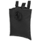 The Condor 3-Fold Mag Recovery Pouch is a black fabric pouch with a drawstring closure and two snap-button straps for attaching to gear—ideal for use at the shooting range or by law enforcement professionals.