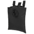 The Condor 3-Fold Mag Recovery Pouch is a black fabric pouch with a drawstring closure and two snap-button straps for attaching to gear—ideal for use at the shooting range or by law enforcement professionals.