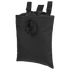 The Condor 3-Fold Mag Recovery Pouch is a black fabric pouch with a drawstring closure and two snap-button straps for attaching to gear—ideal for use at the shooting range or by law enforcement professionals.