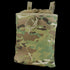 The Condor 3-Fold Mag Recovery Pouch in MultiCam features a camouflage pattern, drawstring closure, and two top loops.