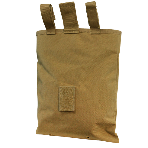 The Condor 3-Fold Mag Recovery Pouch in Scorpion OCP features three top attachment straps and a front Velcro patch, making it ideal for military or first responder use.