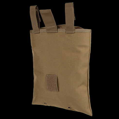 The Condor 3-Fold Mag Recovery Pouch is a tan, rectangular tactical pouch featuring two top attachment straps and a front hook-and-loop patch.