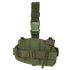 The Condor EMT Leg Rig in olive green features adjustable straps, a quick-release buckle, and a retention system for secure handgun carry.