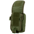 The Condor Gadget Pouch is a green tactical pouch with a flap cover, side straps, and a plastic bottom buckle, designed for easy attachment to gear or backpacks.