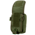The Condor Gadget Pouch is a green tactical pouch with a flap cover, side straps, and a plastic bottom buckle, designed for easy attachment to gear or backpacks.