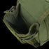 Close-up of an empty Condor Gadget Pouch - MultiCam, crafted from durable fabric with visible stitching and straps, perfect for law enforcement or shooting range use.