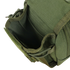 Close-up of an empty Condor Gadget Pouch - MultiCam, crafted from durable fabric with visible stitching and straps, perfect for law enforcement or shooting range use.