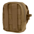 The Condor Gadget Pouch is a small, tan tactical pouch featuring MOLLE webbing, snap fasteners on the back, and a side zipper closure.