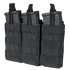 The Condor Triple M4/M16 Open-Top Mag Pouch securely holds three rifle magazines with adjustable straps and features exterior webbing for easy attachment.