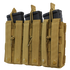 The Condor Triple M4/M16 Open-Top Mag Pouch in Scorpion OCP securely holds three rifle magazines with durable nylon construction, ideal for tactical, military, and law enforcement use.