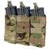 The Condor Triple M4/M16 Open-Top Mag Pouch in Scorpion OCP securely holds three rifle magazines with top pull tabs for quick access.
