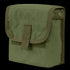The Condor Ammo Pouch is an olive drab, rectangular fabric pouch with a flap secured by Velcro and two side snaps.