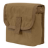 The Condor Ammo Pouch is a tan, rectangular fabric pouch with a flap cover secured by hook-and-loop fastener and side snaps.