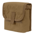 The Condor Ammo Pouch is a brown, rectangular canvas pouch featuring a flap closure secured with a Velcro strap and two snap buttons on the side.