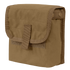 The Condor Ammo Pouch is a brown, rectangular canvas pouch featuring a flap closure secured with a Velcro strap and two snap buttons on the side.