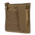 The Condor Admin Pouch is a tan tactical pouch with a front pocket, Velcro panel, and webbing strap, designed for carrying small gear or accessories.