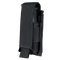 The Condor Single Pistol Mag Pouch features a black nylon build with a flap cover and Velcro closure, ideal for EDC or military use, securely holding a pistol magazine partially visible inside.