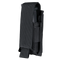 The Condor Single Pistol Mag Pouch features a black nylon build with a flap cover and Velcro closure, ideal for EDC or military use, securely holding a pistol magazine partially visible inside.