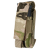The Condor Single Pistol Mag Pouch in MultiCam features a camouflage design, fabric flap closure, and holds one pistol magazine, partially inserted.