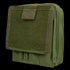 The Condor Map Pouch in Olive Drab is a tactical pouch with a Velcro-secured front flap, reinforced edges, and small exterior pockets.