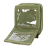 The Condor Map Pouch - Scorpion OCP is a military and first responder favorite, featuring an olive green fabric, a transparent flap window, and a partially open design revealing the interior compartment.