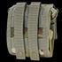 The Condor Roll-Up Utility Pouch in Scorpion OCP features a camouflage pattern, two vertical MOLLE straps, and snap button closures on the back.