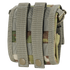 The Condor Roll-Up Utility Pouch in Scorpion OCP features a camouflage pattern, two vertical MOLLE straps, and snap button closures on the back.