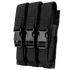 The Condor Triple MP5 Mag Pouch is a black nylon pouch with buckle closures and vertical straps, designed to securely carry three MP5 magazines—perfect for EDC, military, or law enforcement use.