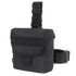 The Condor Drop Leg Dump Pouch is a black tactical pouch with a flap closure, adjustable straps, and MOLLE webbing—perfect for EDC or bushcraft and designed for secure attachment to gear or belts.
