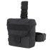 The Condor Drop Leg Dump Pouch is a black tactical pouch with a flap closure, adjustable straps, and MOLLE webbing—perfect for EDC or bushcraft and designed for secure attachment to gear or belts.