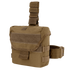 The Condor Drop Leg Dump Pouch features a flap closure, adjustable strap, and MOLLE webbing for easy attachment to gear or belts.