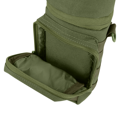 The Condor H2O Pouch is a green fabric pouch with a zippered compartment and padded interior, displayed against a plain white background.