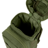 The Condor H2O Pouch is shown in green with its zippered main compartment open to reveal the empty interior. External webbing is visible on the pouch.