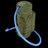 The Condor H2O Pouch is a green tactical hydration pouch with a blue drinking tube, bite valve, MOLLE webbing, and carrying handle.
