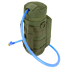The Condor H2O Pouch is a green tactical hydration pouch with a blue drinking tube, bite valve, MOLLE webbing, and carrying handle.