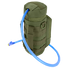 The Condor H2O Pouch is a green tactical hydration pouch with a blue drinking tube, bite valve, MOLLE webbing, and carrying handle.