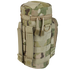 The Condor H2O Pouch - MultiCam is a tactical pouch with MOLLE webbing and dual zipper pulls, designed for carrying bottles or gear in a camouflage pattern.