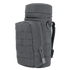 The Condor H2O Pouch is a black tactical bag featuring a cylindrical main compartment, front zippered pocket, MOLLE webbing, and side strap.