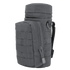The Condor H2O Pouch is a black tactical bag featuring a cylindrical main compartment, front zippered pocket, MOLLE webbing, and side strap.