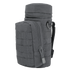 The Condor H2O Pouch is a black tactical bag featuring a cylindrical main compartment, front zippered pocket, MOLLE webbing, and side strap.