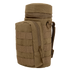 The Condor H2O Pouch is a tan tactical water bottle pouch with a zippered front pocket, MOLLE webbing, and a carrying strap—ideal for outdoor or military use.